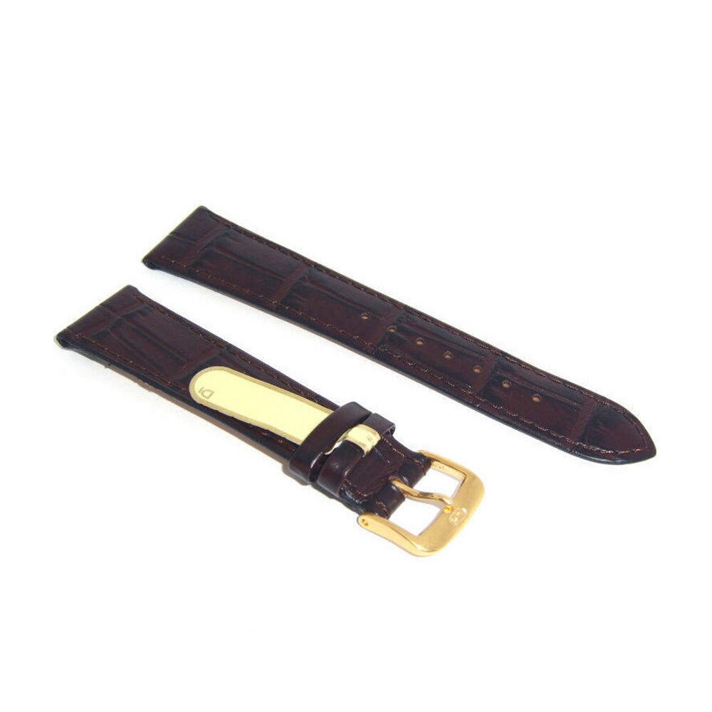 Curea de ceas Di-Modell Caracas 1695-28222, 22mm, Maro inchis, catarama argintie