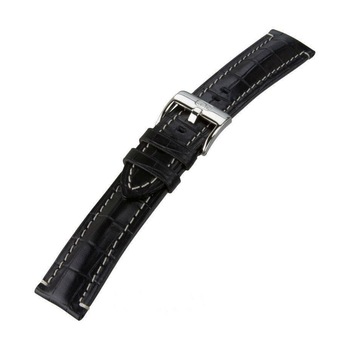 Curea de ceas Di-Modell Bali Chrono 3165-10242, 24mm, Negru, catarama argintie Curea de ceas Di-Modell Bali Chrono 3165-10242, 24mm, Negru, catarama argintie