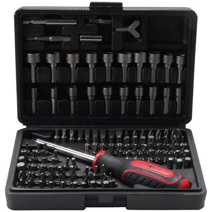 BGS univerzális bit és dugókulcs készlet 122 darabos 1/4"