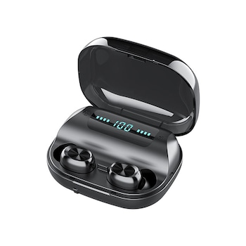 Casti Bluetooth Wireless LumAudio® Supreme, Baterie externa inclusa 1200 mAh, Handsfree, Rezistente la Apa, Control TOUCH, Activare Vocala: Siri/Bixby, Negru Casti Bluetooth Wireless LumAudio® Supreme, Baterie externa inclusa 1200 mAh, Handsfree, Rezistente la Apa, Control TOUCH, Activare Vocala: Siri/Bixby, Negru