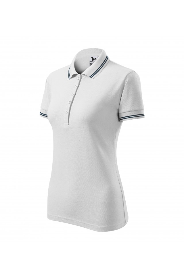 Tricou polo pentru dama, Alb, 220-00, Alb