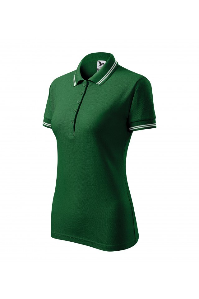 Tricou polo pentru dama, Verde sticla, 220/1, Verde
