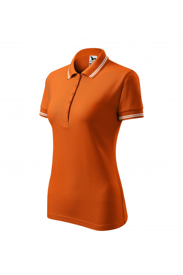 Tricou polo pentru dama, Portocaliu, 220-11, Portocaliu