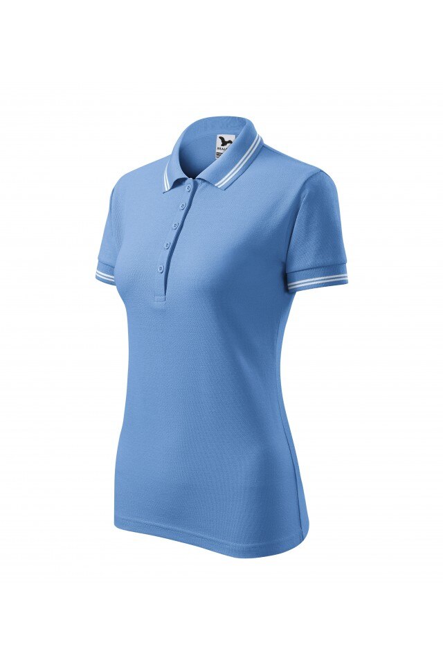 Tricou polo pentru dama, Albastru deschis, 220-15, Albastru