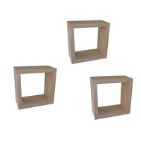 Set trei cuburi raft perete 20x20x10 cm Sonoma Model CS 2010