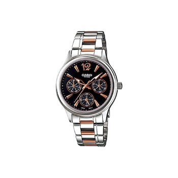 Ceas de dama Enticer, Casio, Argintiu cu auriu Ceas de dama Enticer, Casio, Argintiu cu auriu