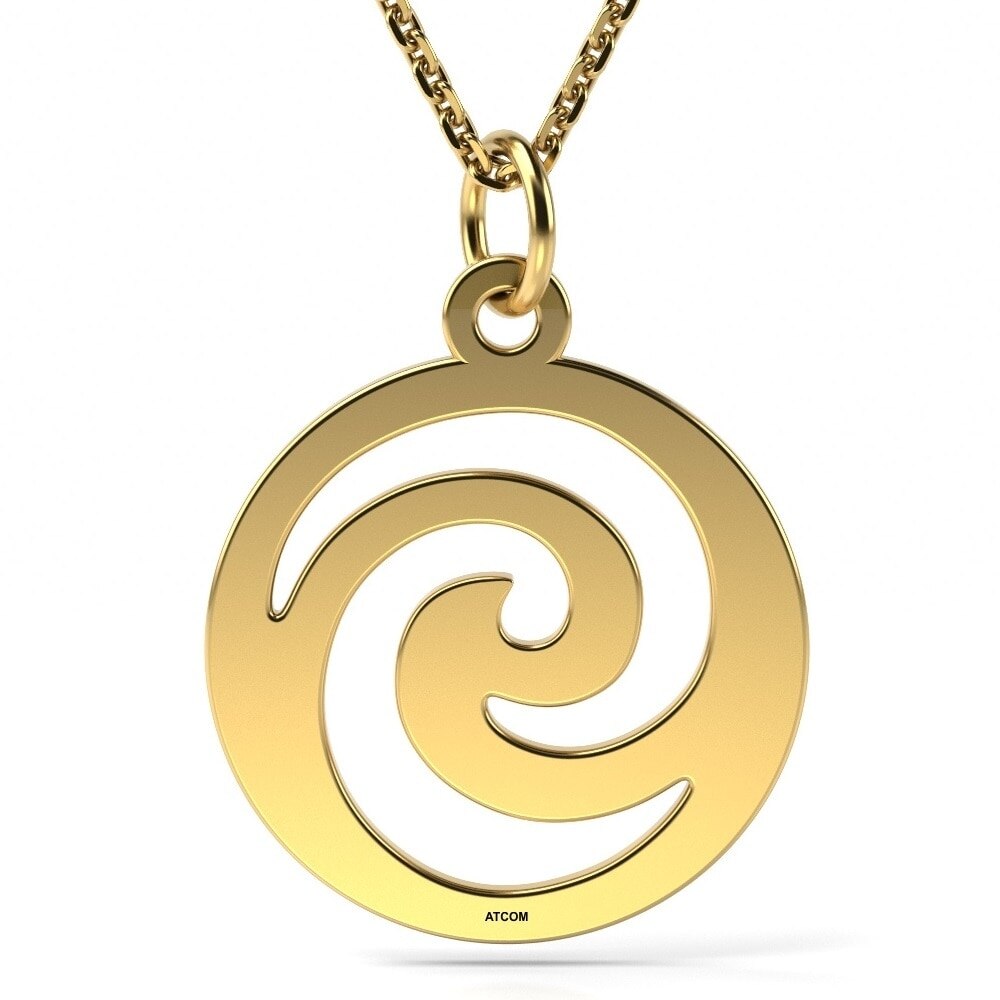 Lantisor cu pandantiv din aur galben mirage