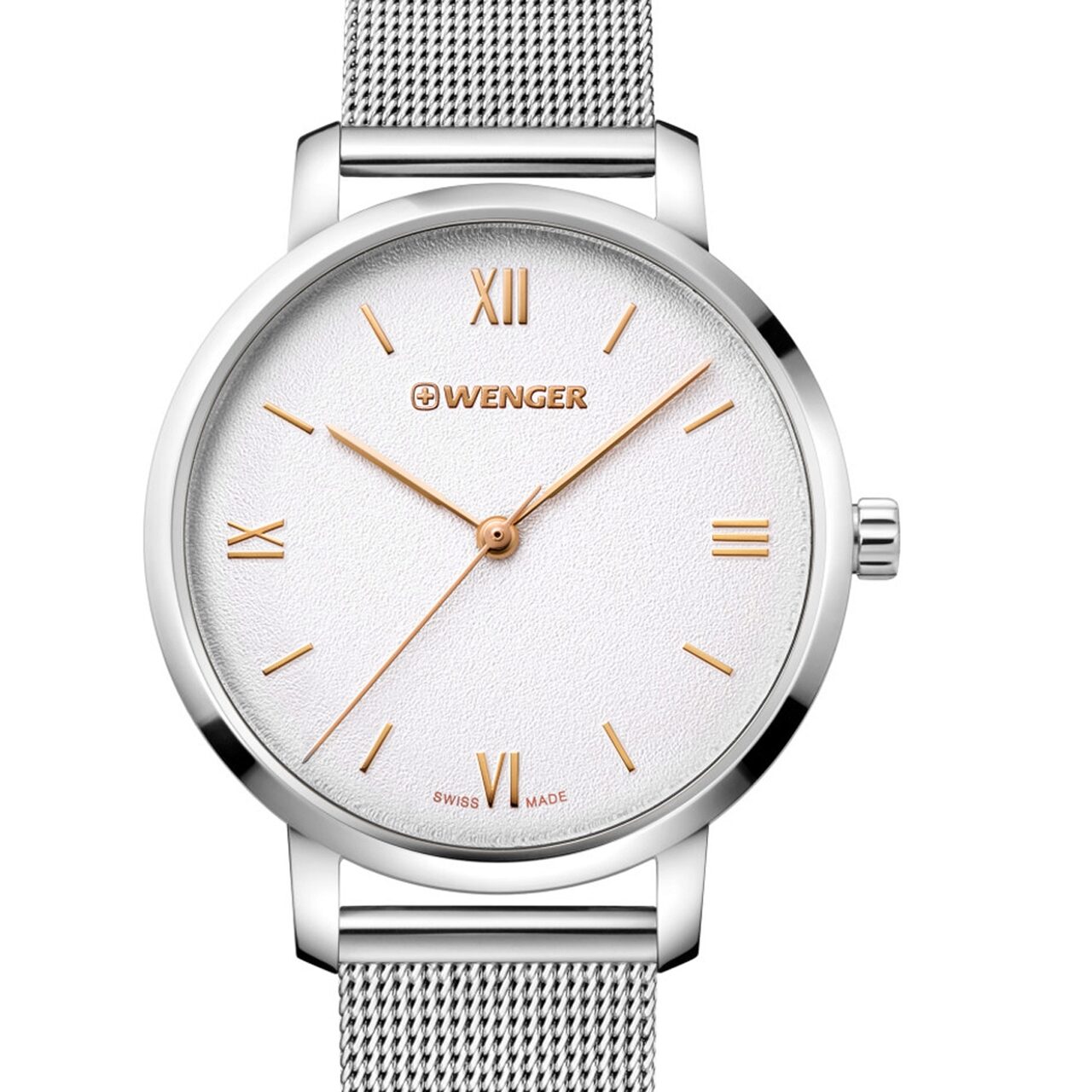 Ceas de dama Wenger 01.1731.104 Metropolitan Donnissima, 38mm, 10ATM, Argintiu