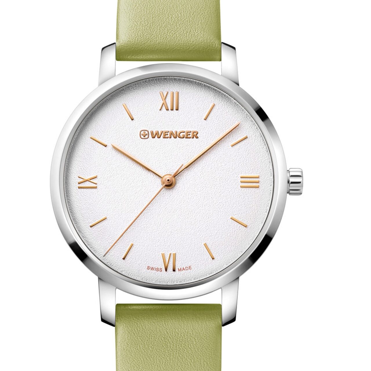 Ceas de dama Wenger 01.1731.103 Metropolitan Donnissima, 38mm, 10ATM, Argintiu