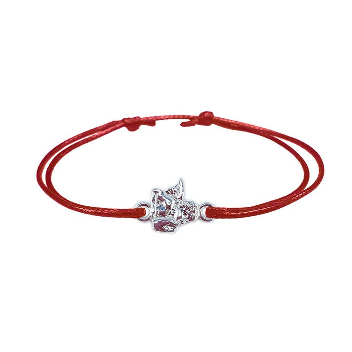 Zsinór karkötő állítható ezüst angyalkával 4186175 Dras