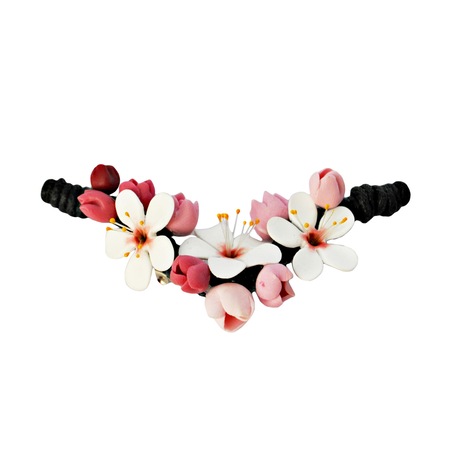 Martisor Brosa Flori De Cires Miorlauu Alb Roz Emag Ro
