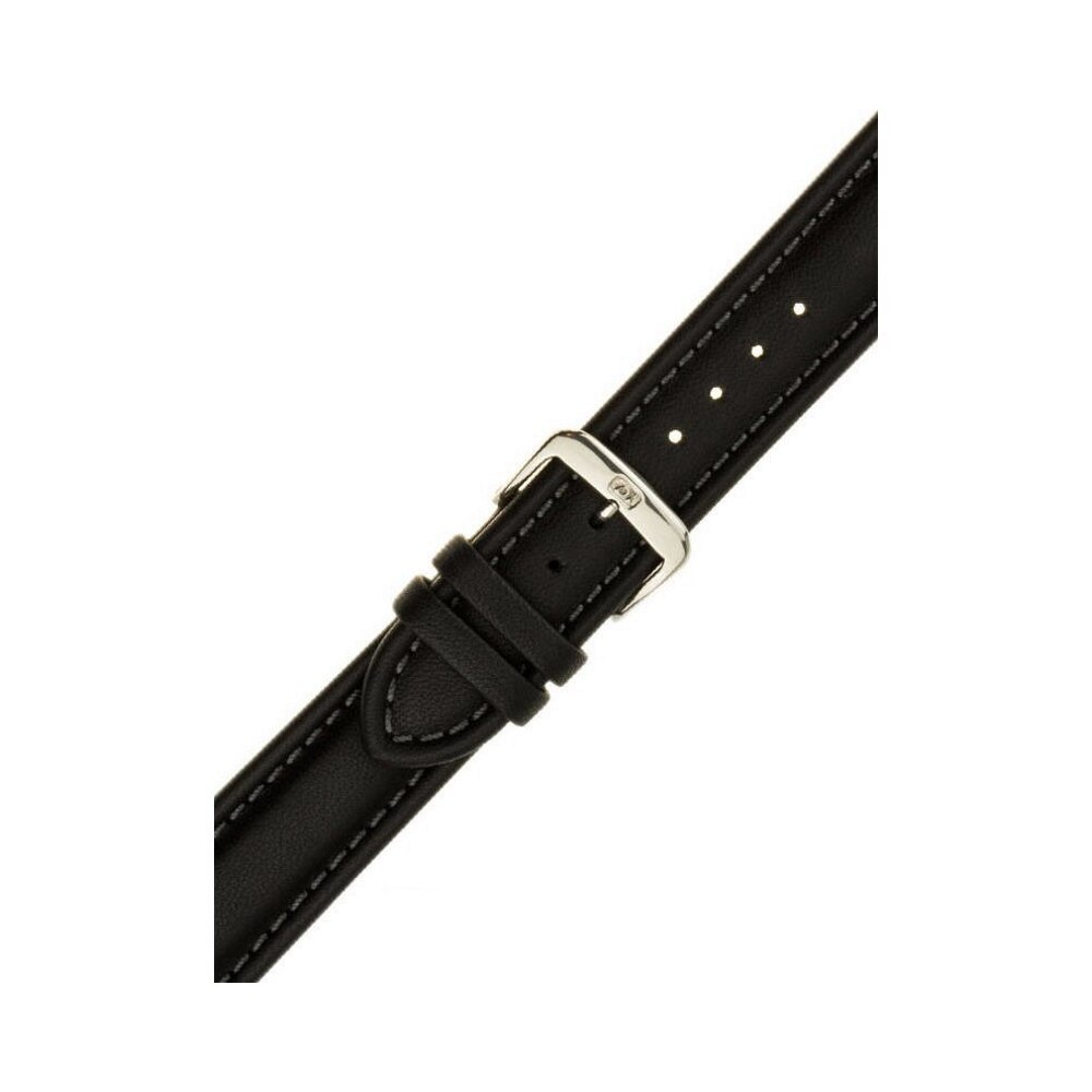 Curea de ceas Di-Modell Gaucho Chrono 1350-10202, 20mm, Negru, catarama argintie