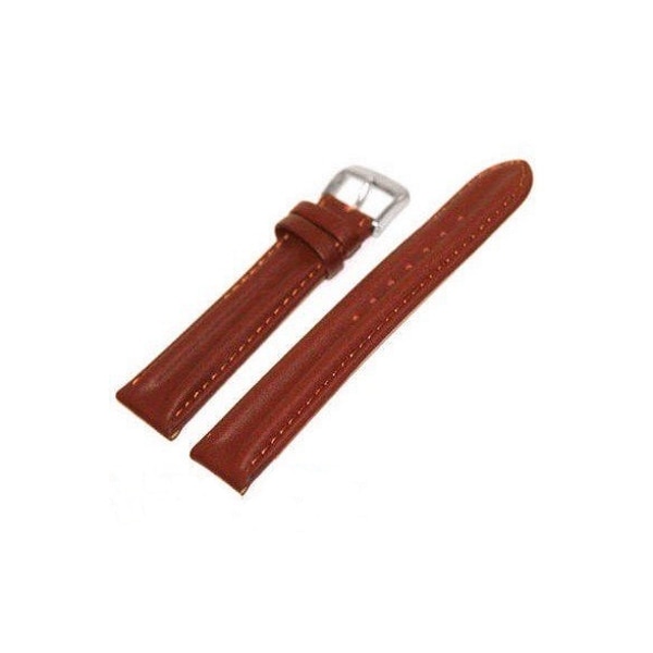Curea de ceas Di-Modell Saddle Dakar 1270-02205, 20 mm, Castaniu, catarama aurie