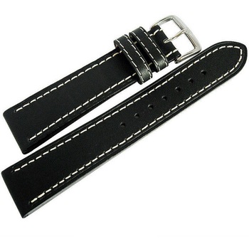 Curea de ceas Di-Modell Jumbo KN 3000-10242, 24mm, Negru, catarama argintie Curea de ceas Di-Modell Jumbo KN 3000-10242, 24mm, Negru, catarama argintie