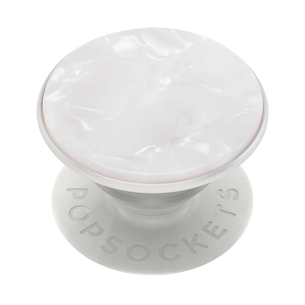 Suport universal de telefon si tableta PopSockets, accesoriu PopGrip Acetate Pearl White