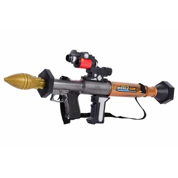 Aruncator de rachete de jucarie cu sunete, Bazooka 41 x 10 x 25 cm Aruncator de rachete de jucarie cu sunete, Bazooka 41 x 10 x 25 cm