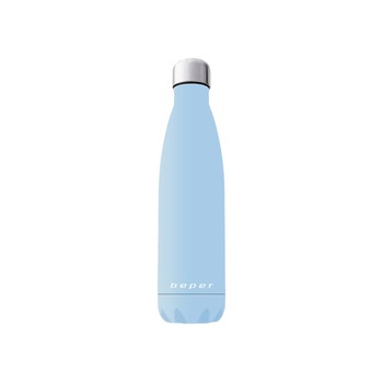 Termos din otel inoxidabil, albastru, 500 ml, Beper, BI.508 Termos din otel inoxidabil, albastru, 500 ml, Beper, BI.508