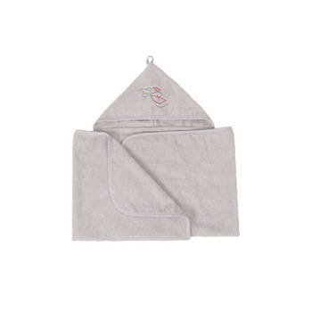 Prosop cu gluga Maxi Junior 140x70 cm Grey 42 Prosop cu gluga Maxi Junior 140x70 cm Grey 42