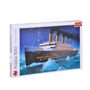 Puzzle peisaj marin si vaporas in croaziera, 500 piese Puzzle peisaj marin si vaporas in croaziera, 500 piese