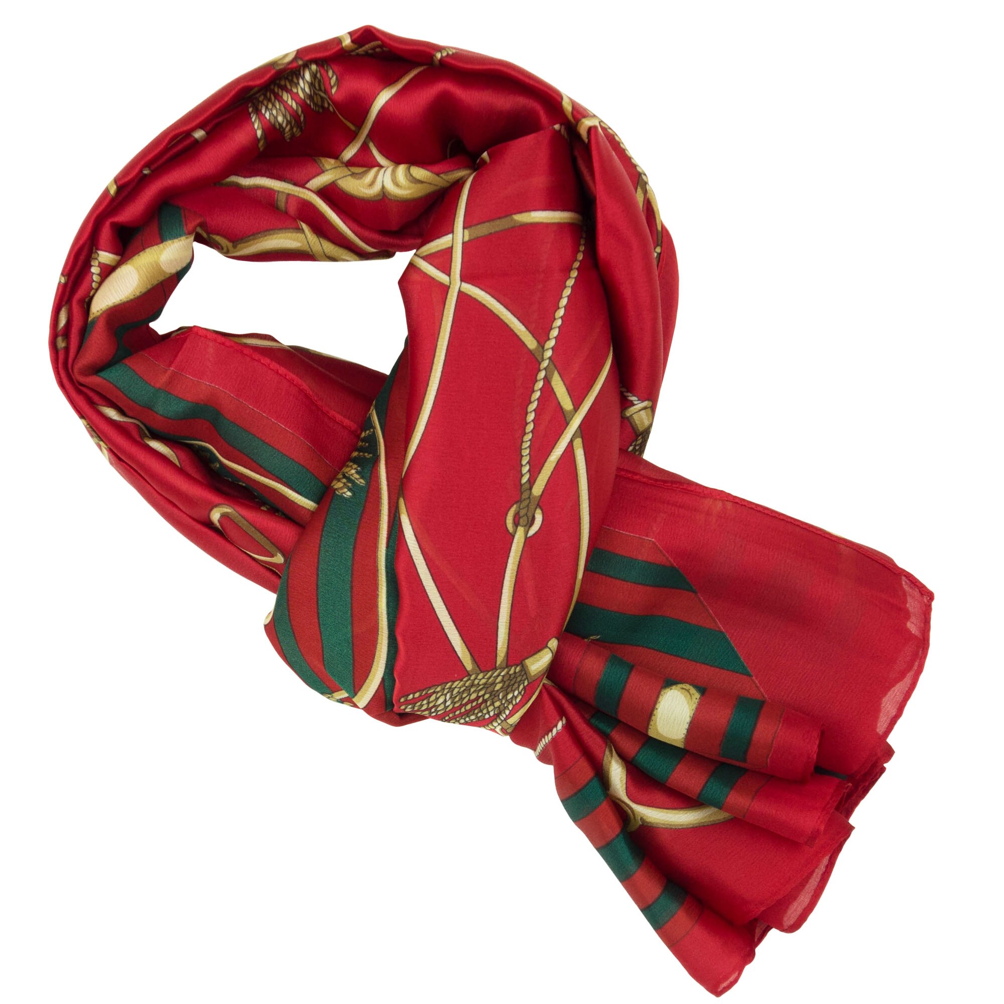 Esarfa de dama, Buticcochet, 100% matase, 180 x 90 cm, Multicolor- ES271