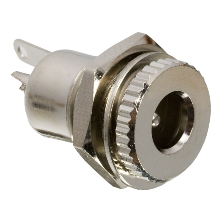 Priză DC, Droppy, 5.5 mm x 2.1 mm, Argintiu