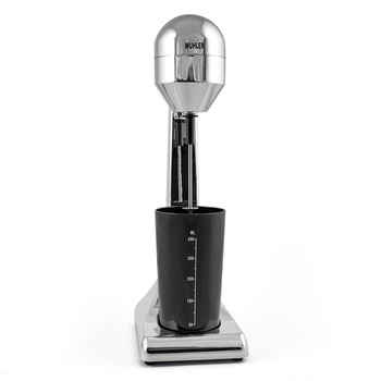 Mixer pentru frappe, Muhler, FMX-200CH, Cu stand, 450 ml, Crom/Negru Mixer pentru frappe, Muhler, FMX-200CH, Cu stand, 450 ml, Crom/Negru