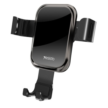 Suport Auto Pentru Telefon Yesido, Elegance, Black, Antiamprenta Suport Auto Pentru Telefon Yesido, Elegance, Black, Antiamprenta