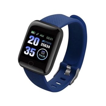 Ceas Smartwatch Techstar® D13 Albastru Inchis, Bluetooth 4.0, Compatibil Android & iOS, Unisex, Rezistent la Apa, Ceas Smartwatch Techstar® D13 Albastru Inchis, Bluetooth 4.0, Compatibil Android & iOS, Unisex, Rezistent la Apa,