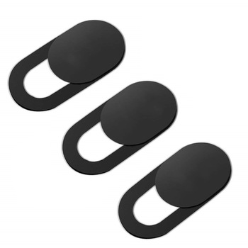 Set 3 Stickere Camera LRTM, pentru telefon, laptop, tableta, auto-adeziv, negru Set 3 Stickere Camera LRTM, pentru telefon, laptop, tableta, auto-adeziv, negru