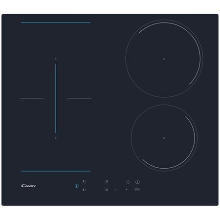 Plita incorporabila Candy CI643C, Inductie, 4 zone de gatit, Booster, Twin power, Power management, 60 cm, Negru