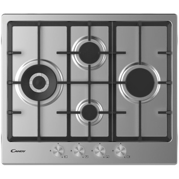 Plita incorporabila Candy CHG6DWPX, Gaz, 4 arzatoare, Gratar fonta, Arzator Wok, 60 cm, Inox Plita incorporabila Candy CHG6DWPX, Gaz, 4 arzatoare, Gratar fonta, Arzator Wok, 60 cm, Inox