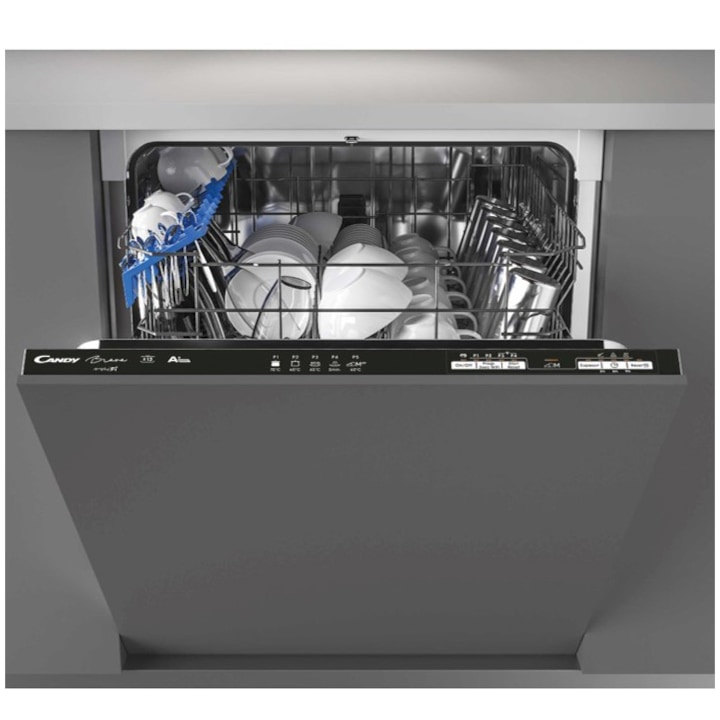 Candy CDIN 1L380PB Beépíthető mosogatógép, 13 terítékes, F energiaosztály, 60 cm, Fehér