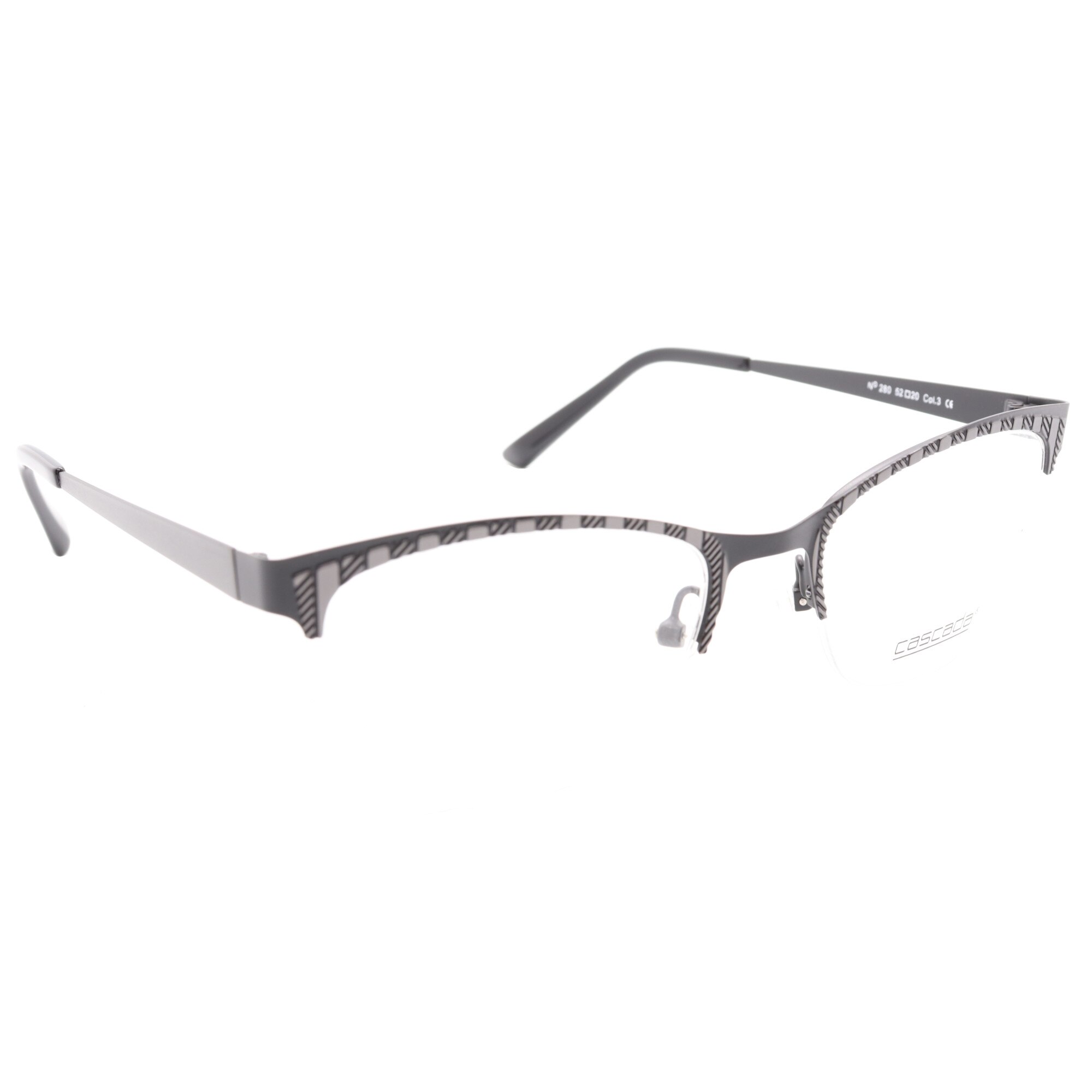 Rame ochelari de vedere, Cascada, Dama, N 280, 52mm, Negru/Gri