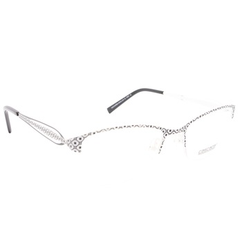 Rame ochelari de vedere, Cascada, Dama, E314, 50mm, Negru/Alb Rame ochelari de vedere, Cascada, Dama, E314, 50mm, Negru/Alb