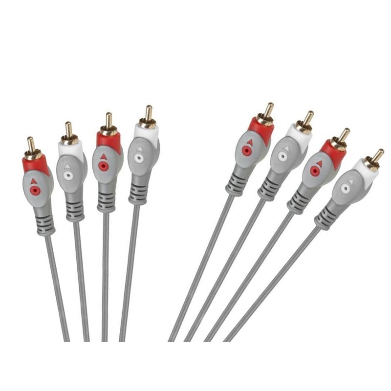 Cablu 4xRCA tata - 4xRCA tata, Lungime 1.8 metri