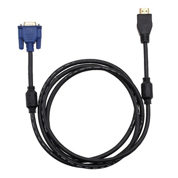 Cablu conector video HDMI la VGA 1024p pentru PC, DVD, HDTV, Negru, BBL1266 Cablu conector video HDMI la VGA 1024p pentru PC, DVD, HDTV, Negru, BBL1266