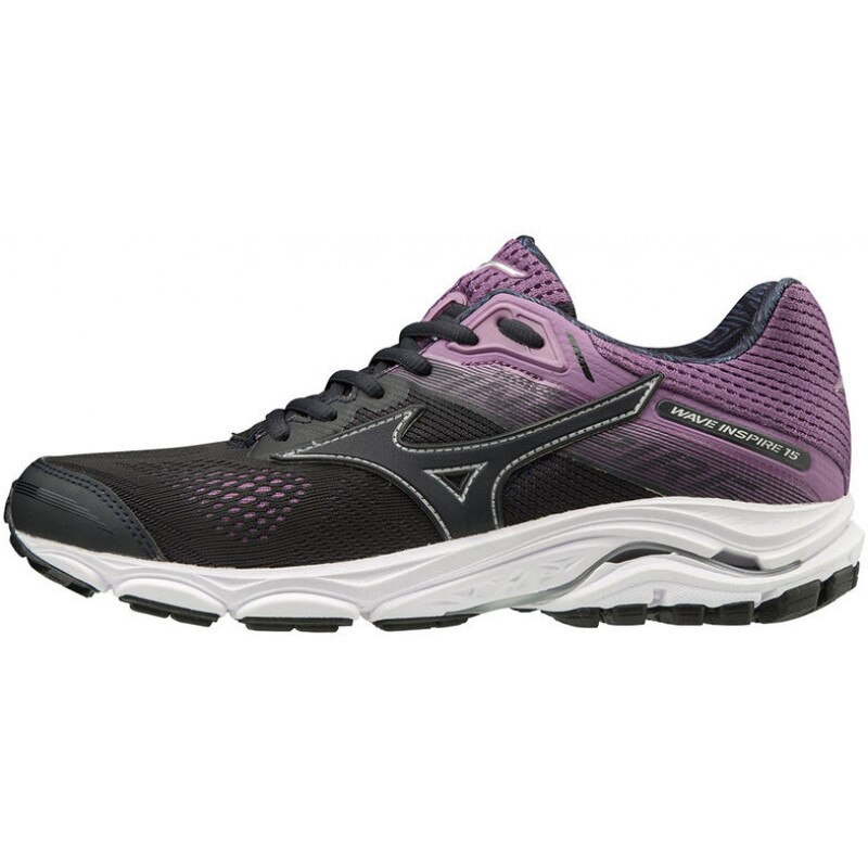 Pantofi alergare dama Mizuno Wave Inspire 15 FW 2019, Negru/Violet