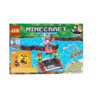 Set constructie 88 piese, Minecraft 4 in 1, tip Lego, Multicolor, + 3 ani Set constructie 88 piese, Minecraft 4 in 1, tip Lego, Multicolor, + 3 ani