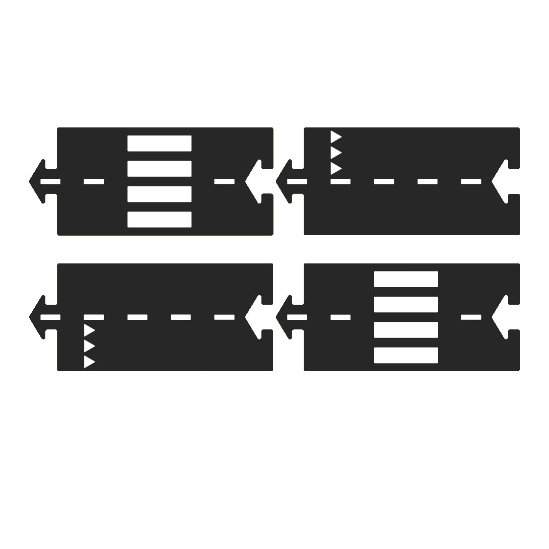 Extensie,Traseu auto, Waytoplay, Segmente (4 piese)