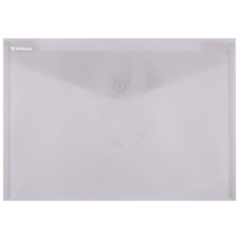 Set 12 Mape din Plastic A4 DONAU cu Capsa si Clapeta in V, 330x235 mm, Polipropilena 180 Mic, Culoare Fumurie Set 12 Mape din Plastic A4 DONAU cu Capsa si Clapeta in V, 330x235 mm, Polipropilena 180 Mic, Culoare Fumurie