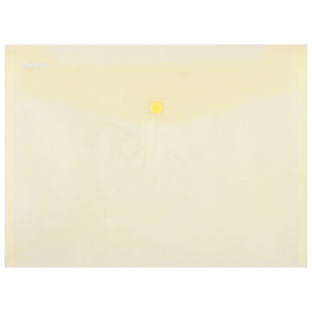 Set 12 Mape din Plastic A4 DONAU cu Capsa si Clapeta in V, 330x235 mm, Polipropilena 180 Mic, Culoare Galbena