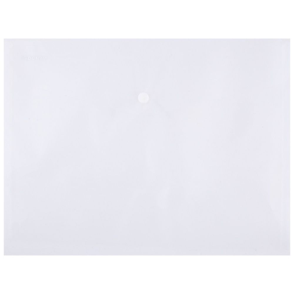 Set 12 Mape din Plastic A4 DONAU cu Capsa si Clapeta in V, 330x235 mm, Polipropilena 180 Mic, Model Transparent