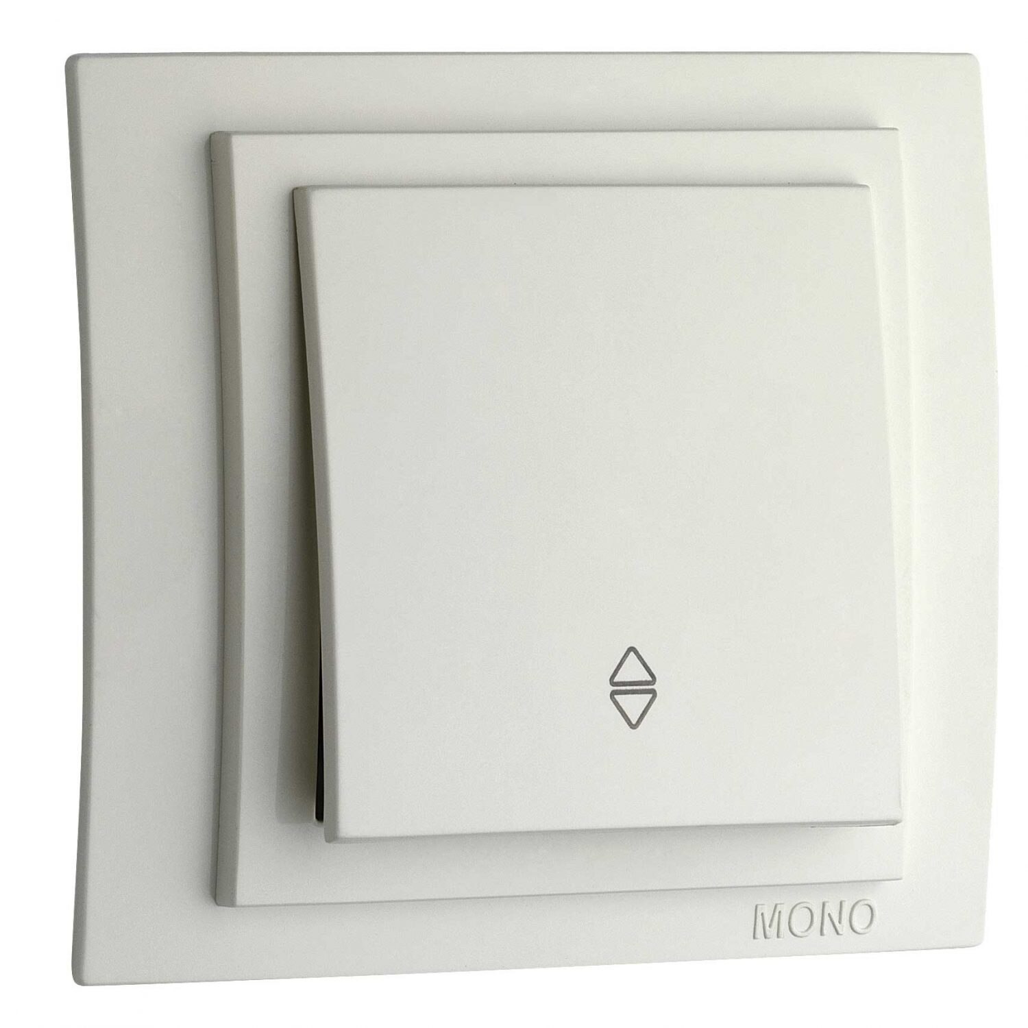 Intrerupator cap scara, LARISSA, ingropat/ST, alb