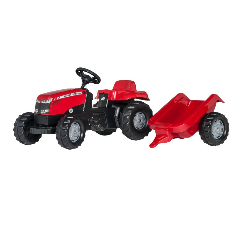 Tractor Massey Ferguson cu pedale Rolly Toys, rosu