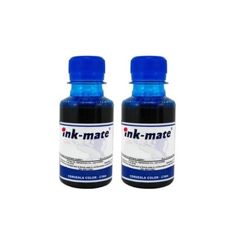 Pachet flacon refill cerneala cyan x2 Ink-Mate 100ml compatibil HP 3JA27AE (963XL) Pachet flacon refill cerneala cyan x2 Ink-Mate 100ml compatibil HP 3JA27AE (963XL)
