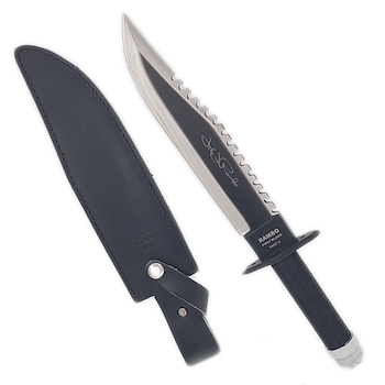 Cutit Maceta Rambo First Blood II, 6mm grosime, 39 cm, busola, teaca Cutit Maceta Rambo First Blood II, 6mm grosime, 39 cm, busola, teaca