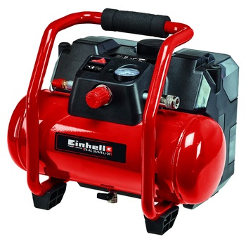 Compresorul fara fir Power X-Change Einhell TE-AC 36/6/8 Li OF Set-Solo, 36 V, 6 l, 8 bar, fara ulei, fara acumulatori si incarcator Compresorul fara fir Power X-Change Einhell TE-AC 36/6/8 Li OF Set-Solo, 36 V, 6 l, 8 bar, fara ulei, fara acumulatori si incarcator