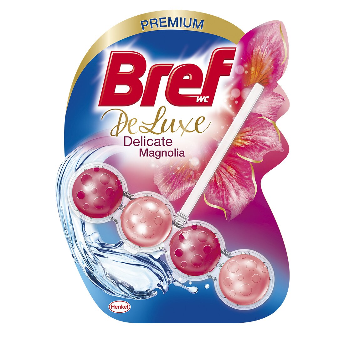 Odorizant toaleta Bref Premium De Luxe Delicate Magnolia 50gr