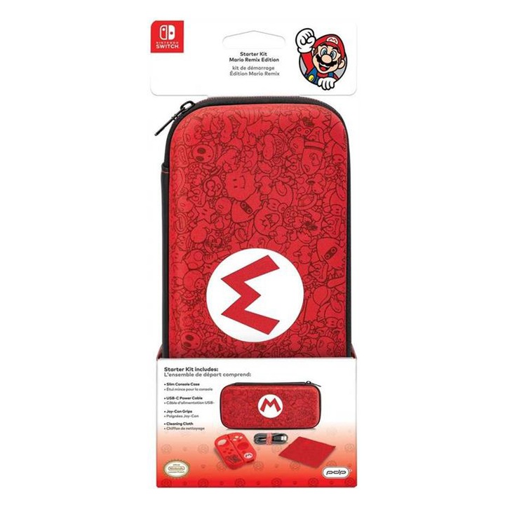 Комплект аксесоари за Nintendo Switch Starter Kit, Mario Remix Edition