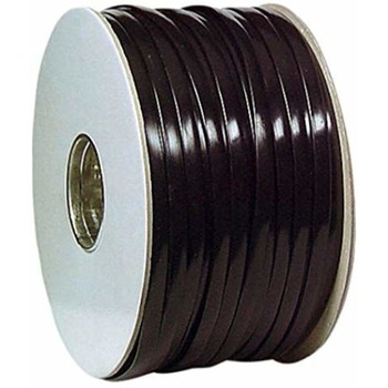 Cablu telefon plat 4 fire, tambur 100m, negru Cablu telefon plat 4 fire, tambur 100m, negru